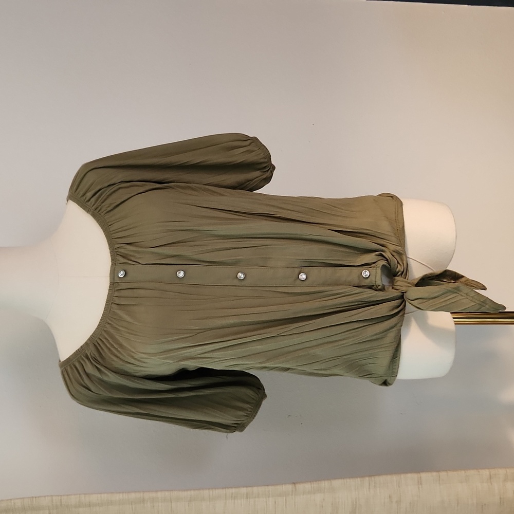 Olive green Women's top